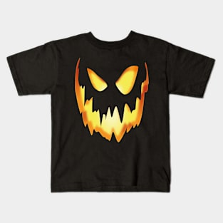 Jack-o'-Lantern Face Kids T-Shirt